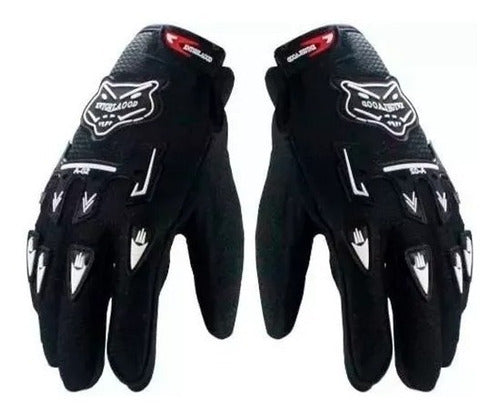 Mx Road Casco Enduro H5 + Guantes + Antiparras Hawk Fas Motos 1