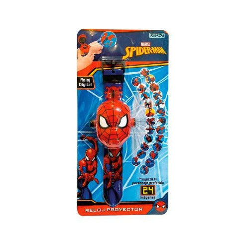 Ditoys Reloj Infantil Con Proyector Digital Spiderman Marvel 0