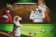 Perros Fumando Y Jugando Al Pool Beagle - Lámina 45x30 Cm. 1