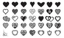 260 Laser Cut Vectors - Valentine's Day 260 Hearts 5