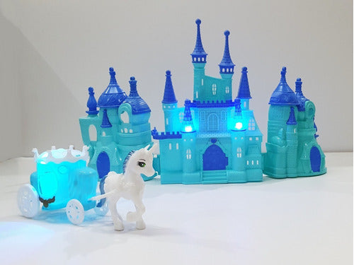 Castillo Princesas Luz/sonido Y Accesorios Simil Frozen 4