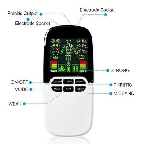 Bowket Portable Electrostimulator with 8 Electrodes + Rhinitis 1