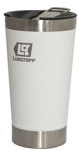 Lusqtoff 530ml Stainless Steel Thermal Beer Mug with Lid 2