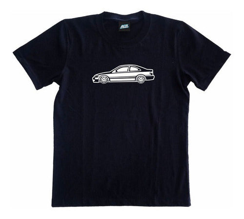 Vintage Honda Civic 6th Gen Coupe Side Print T-shirt 4XL 0