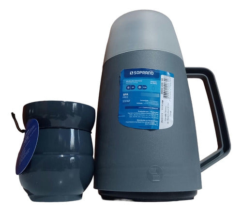 Soprano 500ml Thermos + Thermal Mate Stainless Steel 0