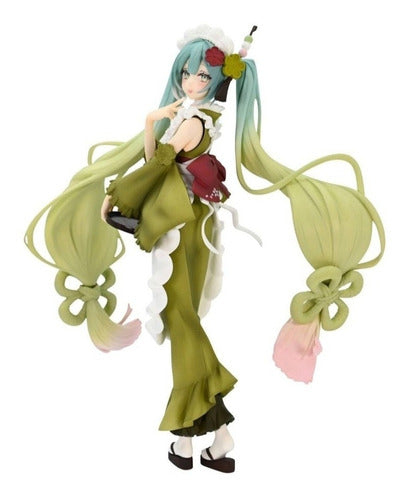 Hatsune Miku 20cm Figura Original Matcha Ver. Anime 0