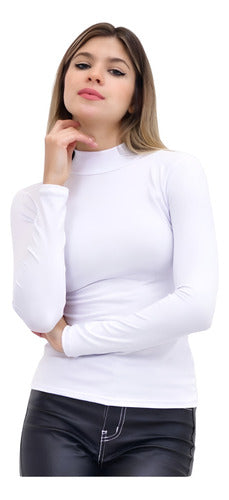 Half Turtleneck Modal Sweater, All Sizes 0