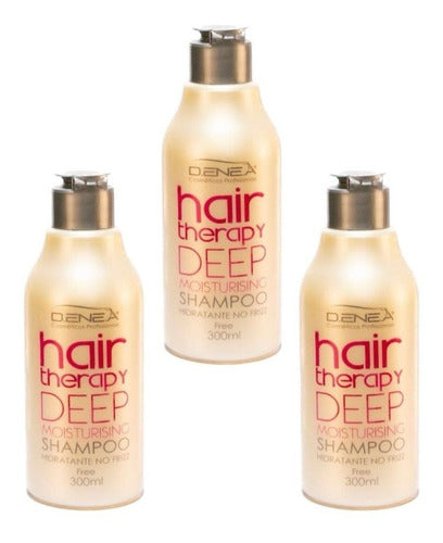 Kit 3 Shampoos Hidratantes Hair Therapy Denea 300 Ml 0