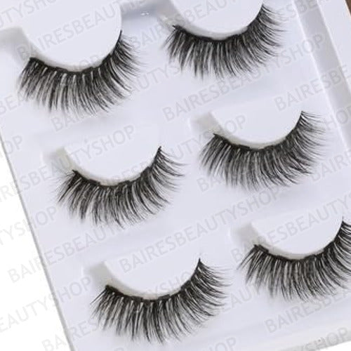 Baires Beauty Shop Magnetic False Eyelashes with Magnetic Eyeliner 3D 1