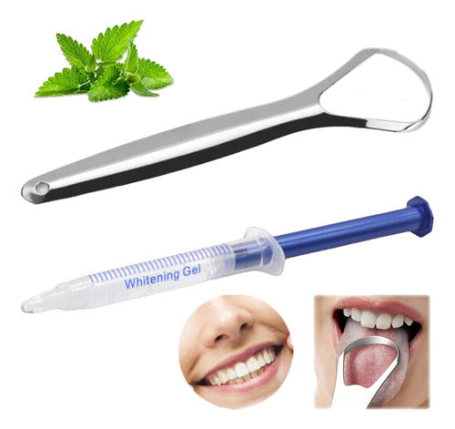 Renkai Professional Tongue Cleaner + Dental Whitening Syringe 0