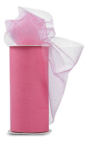 Expo Shiny Tulle Spool De 25 Yardas, Rosa 0