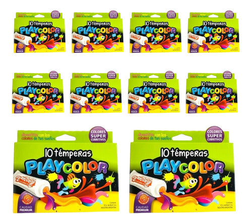 Tempera Play Color Caja X 10 Surtida - Pack X 10 Unidades 0