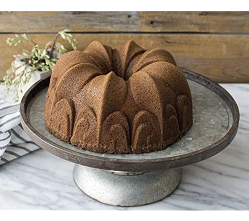 Nordic Ware Fleur De Lis Molde Bundt De Aluminio Fundido, 10 1