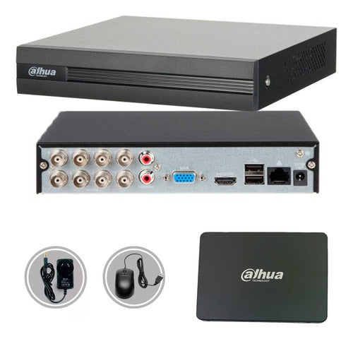 Xvr1b08-i Dvr Dahua 8 Canales 1080n Wizsense + Ssd 480 Gb 0