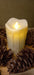 LED Candle with Melted Wax Effect and Flickering Flame - 15 x 9 cm 1