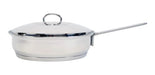 Golden Art Stainless Steel Skillet 18/10 24 cm Triple Bottom with Lid 0