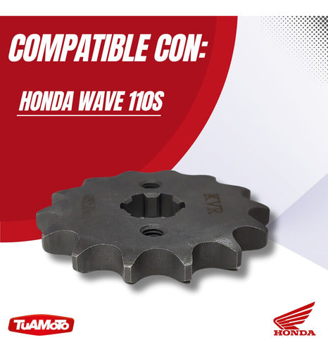 Piñon de transmisión 14t original Honda wave 110s 4