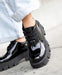 Women's Platform Lace-Up Moccasin Shoe - Modern Design 21