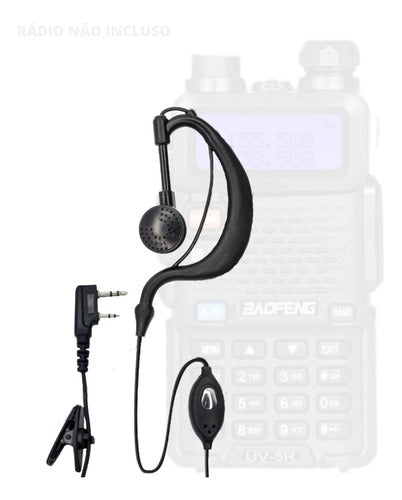 8 Fone De Ouvido Radio Comunicador Baofeng Walktalk Uv82 6r 1