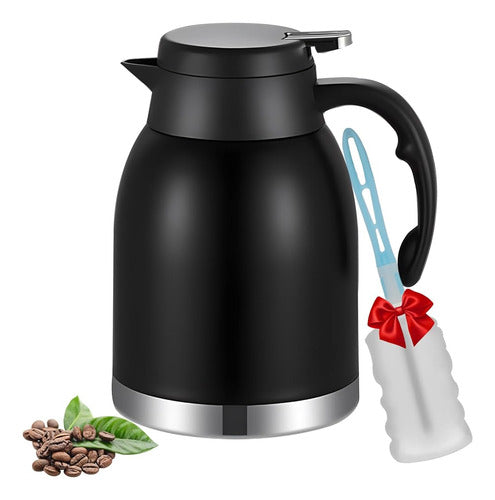 Yummy Sam Stainless Steel Thermal Coffee Pitcher Dispenser 0