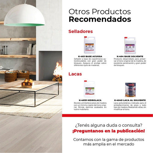 Renovador Piso Prymer Madera Parquet Kekol K410 Protector 4l 4