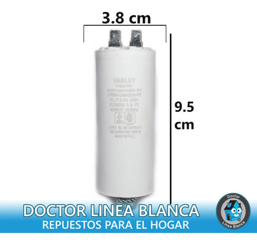 Capacitor Para Refrigeración 22 Mf 400 V 1