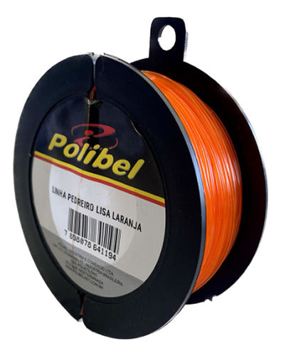 Pacote 12 Linhas De Pedreiro Nylon Laranja 100mts - Polibel 2