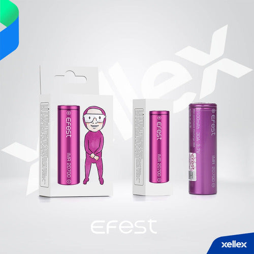 2-Pack Efest IMR 20700 3.7v 3100mAh 30A Original Batteries 1