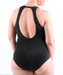 Speed Women's One-Piece Swimsuit with Fine Contrasting Trims - Plus Sizes 10