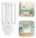 Liquid Soap Dispenser Organizer Wall Mounted for Detergent Shampoo 0