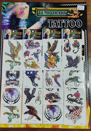 Cotillon Luminoso Mi Souvenir 20 Temporary Tattoo Sheets Various Designs 7