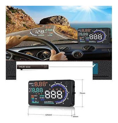 Pantalla De 5.5  Hud Car Head Up Windshield Km / H 2