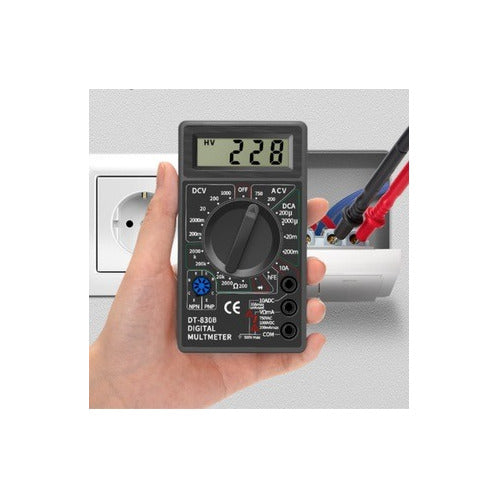 Tester Multímetro Digital Tensión Voltaje Dt-830b Con Buzzer 2