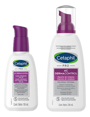 Cetaphil Dermacontrol Combo Facial Moisturizing Foam Cleanser 0