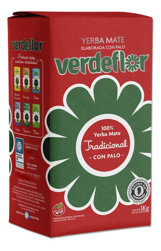 Verdeflor Yerba Mate Blend Tradicional 1kg + Naranja 500g 1