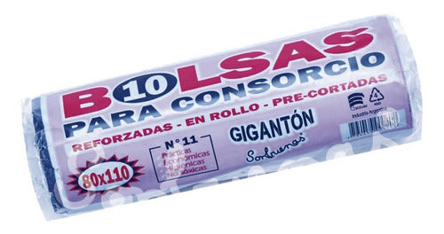 SonBuenas Giganton Super Reinforced Consortium Bags Roll 80x110 (Pack of 10) 0