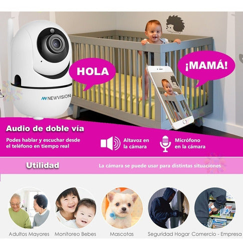 Baby Call Wifi Camara Monitor Newvision Bebe Nocturno C 4