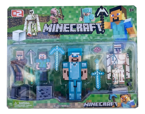 Minecraft Set Figuras X 12 Piezas-  Tunitas Love 0