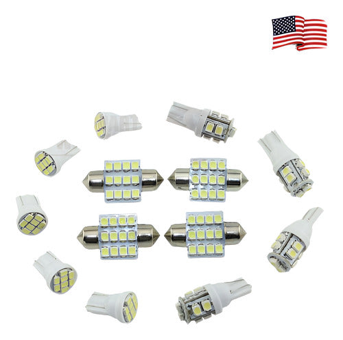 13pcs Led De3175 31mm Kit De Paquete Interior De Luces En T1 0