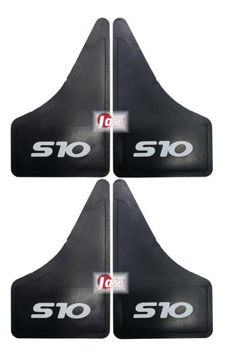 RS Chevrolet / S10 Rubber Splash Guard Set - Front / Rear S-10 Env 4