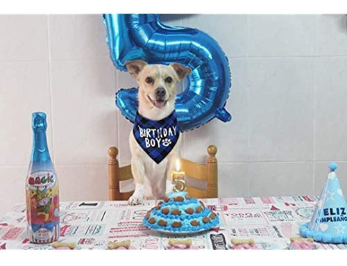 Jpb Perro Cumpleaños Niño Bandana 4