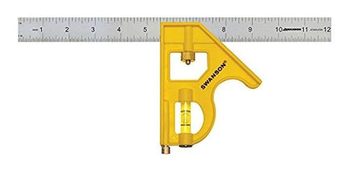 Swanson Tool TC131 Combo Square 12 Inch Plastic Body 0