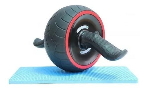 Rueda Abdominal Reforzada Grande Entrenamiento + Alfombra 2