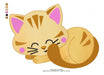 Embroidery Machine Animal Cat Kitten Orange Matrix 741 6