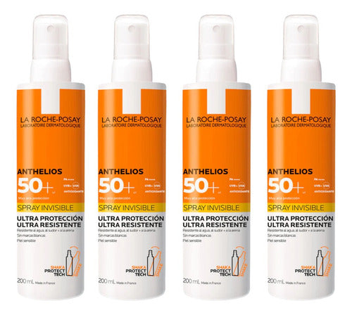 La Roche-Posay Anthelios Fps50+ Spray 200 Ml Combo X4 0