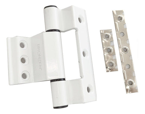 Bronzen H62 Hinges for Modena White Aluminum Door - Set of 2 Units 0