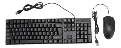 Juego De Mouse Y Teclado Con Cable Modelo T15 0