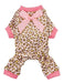 Fitwarm Velvet Dog Jumpsuit with Leopard Print 0