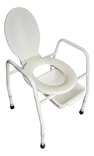 MagnetoSalud Adjustable Bathroom Chair with Removable Bedpan 0