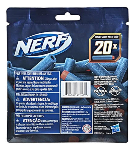 Nerf Elite 2.0 - Paquete De Recambio De 20 Dardos, 4